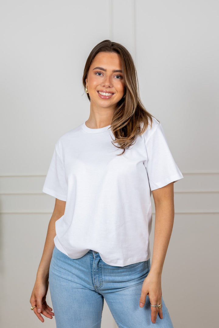 Anne T-Shirt Bright White | Topper | Smuk