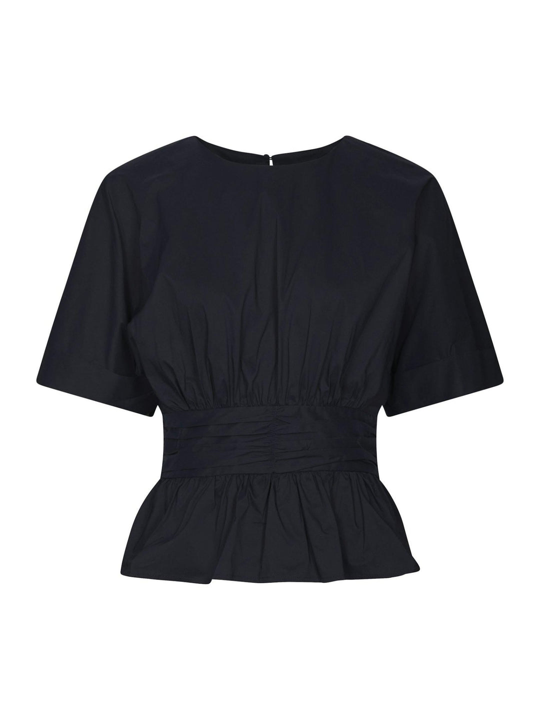 Annegret Poplin Blouse Navy | Skjorter og bluser | Smuk