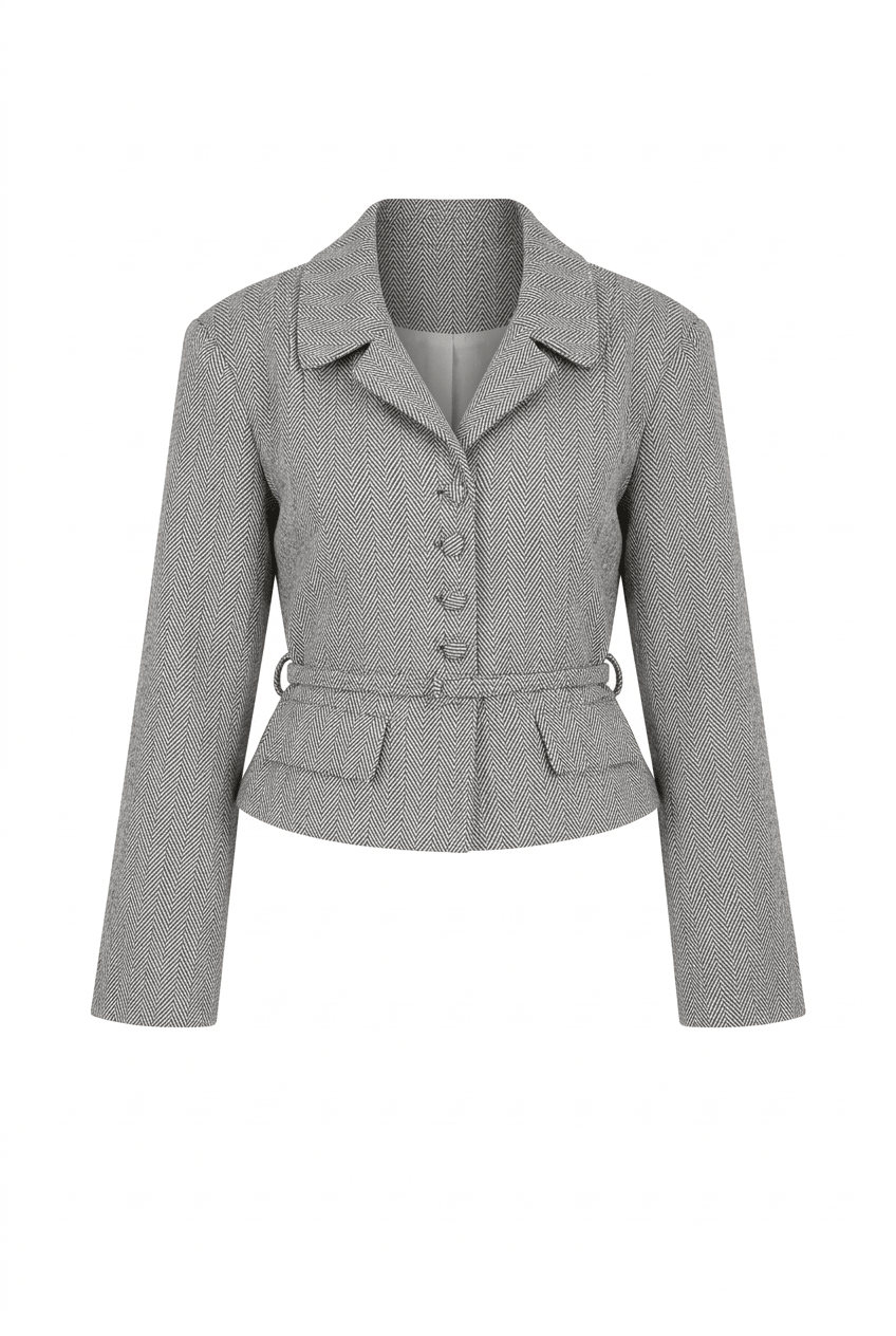 Annie Blazer Brown Stripes | Blazer | Smuk