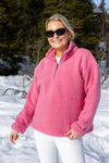 Annie Zip Sweater Bright Pink