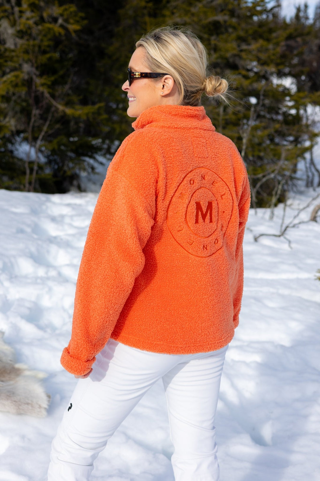 Annie Zip Sweater Orange