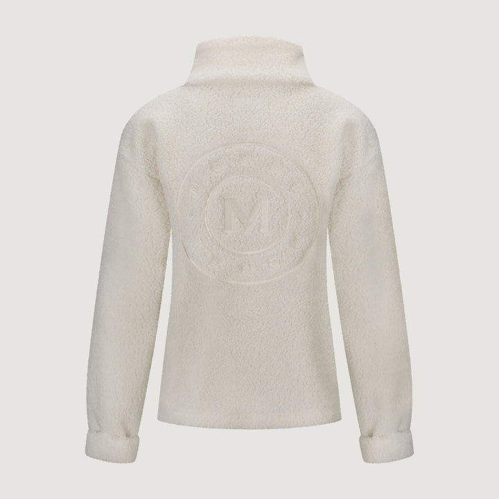 Annie Zip Sweater White | Genser | Smuk - Dameklær på nett