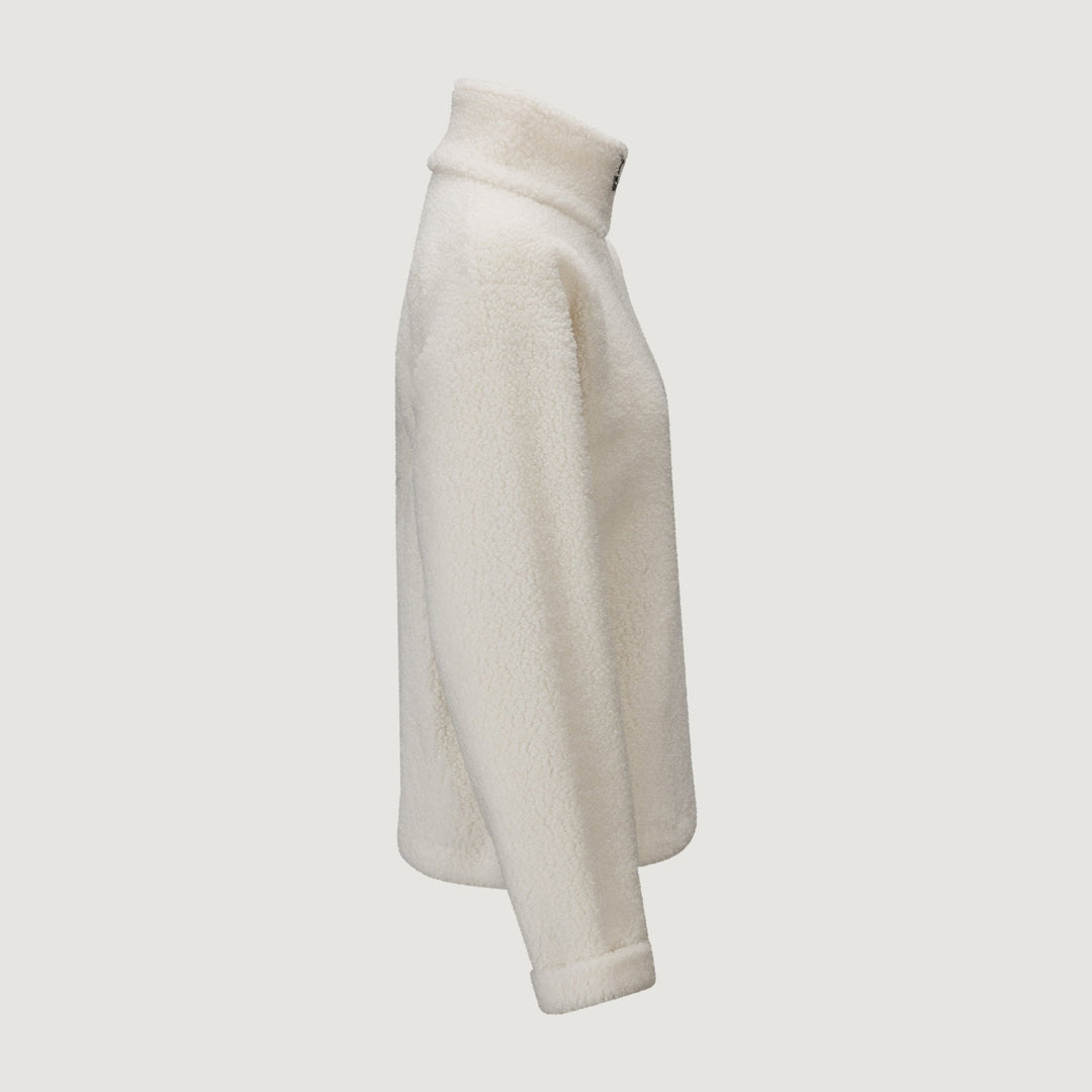 Annie Zip Sweater White | Genser | Smuk - Dameklær på nett
