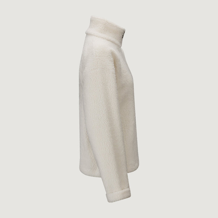 Annie Zip Sweater White | Genser | Smuk - Dameklær på nett