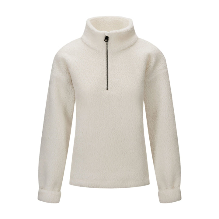 Annie Zip Sweater White | Genser | Smuk - Dameklær på nett