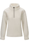 Annie Zip Sweater White