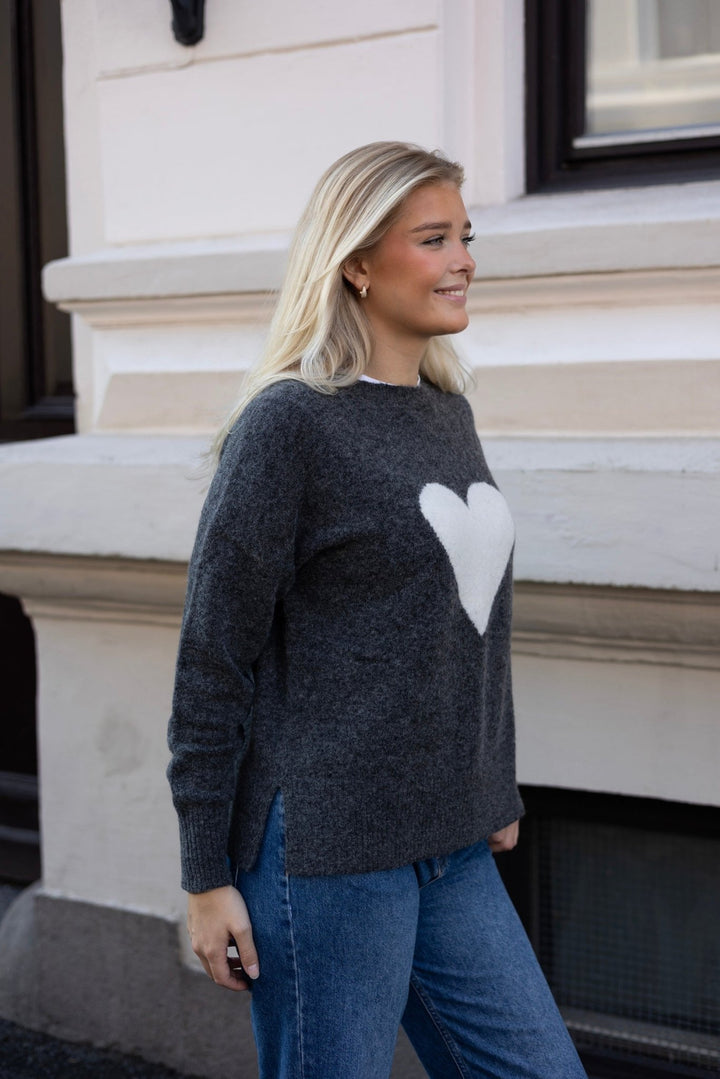 Anny Pullover Anthracite | Genser | Smuk - Dameklær på nett