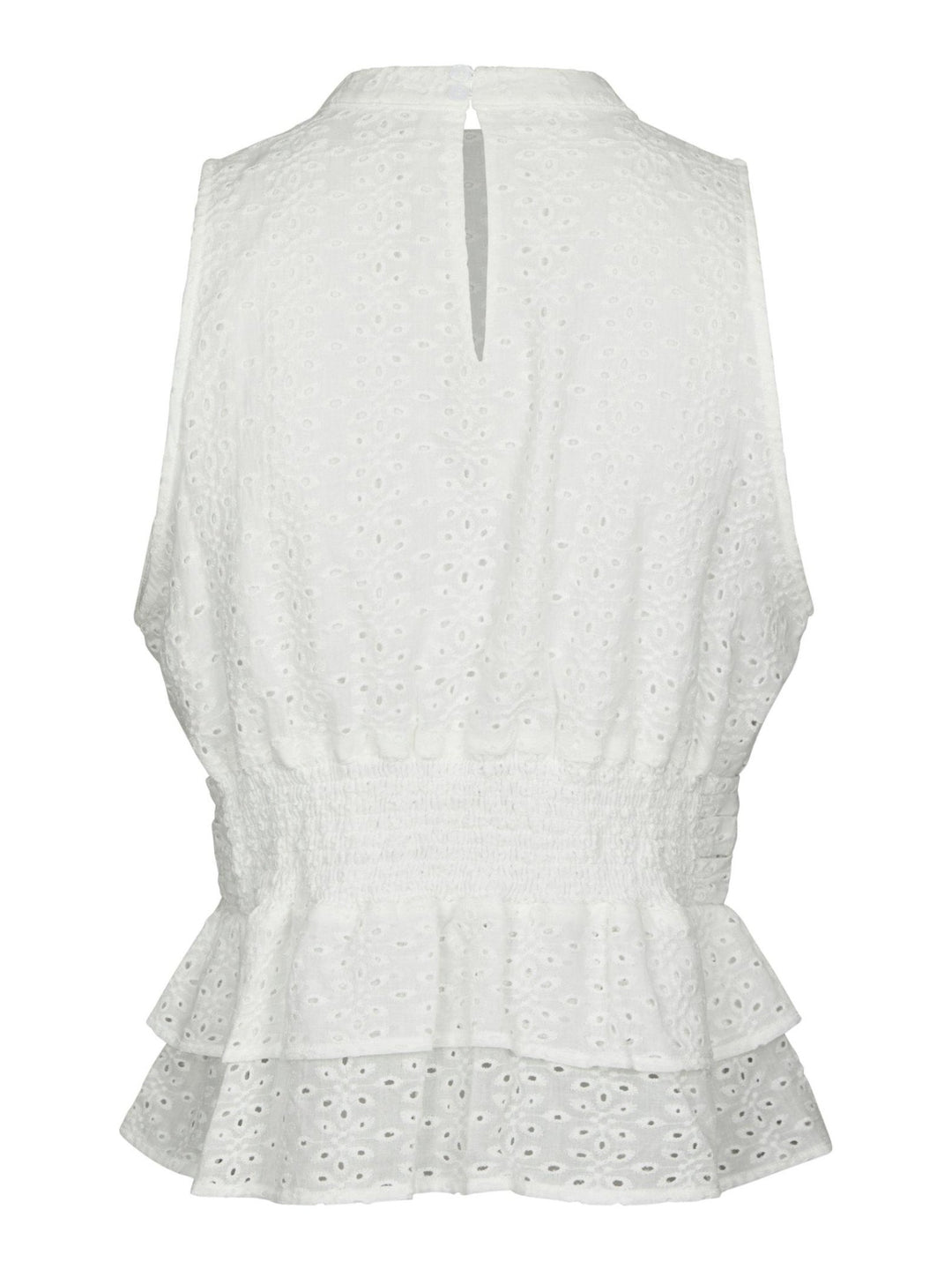 Ansol Emb Top Off White | Topper | Smuk