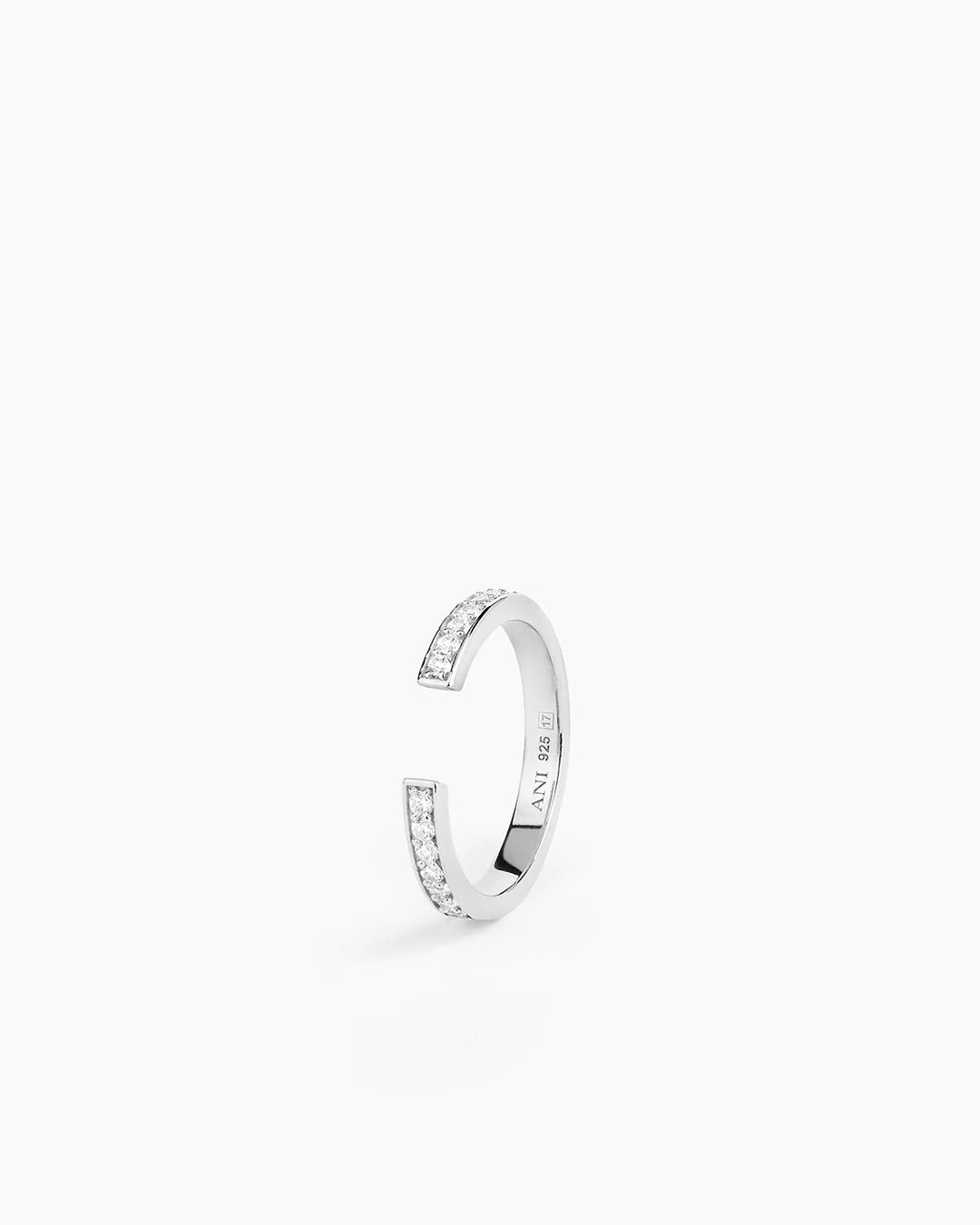 Aperto Pave Ring Silver | Accessories | Smuk