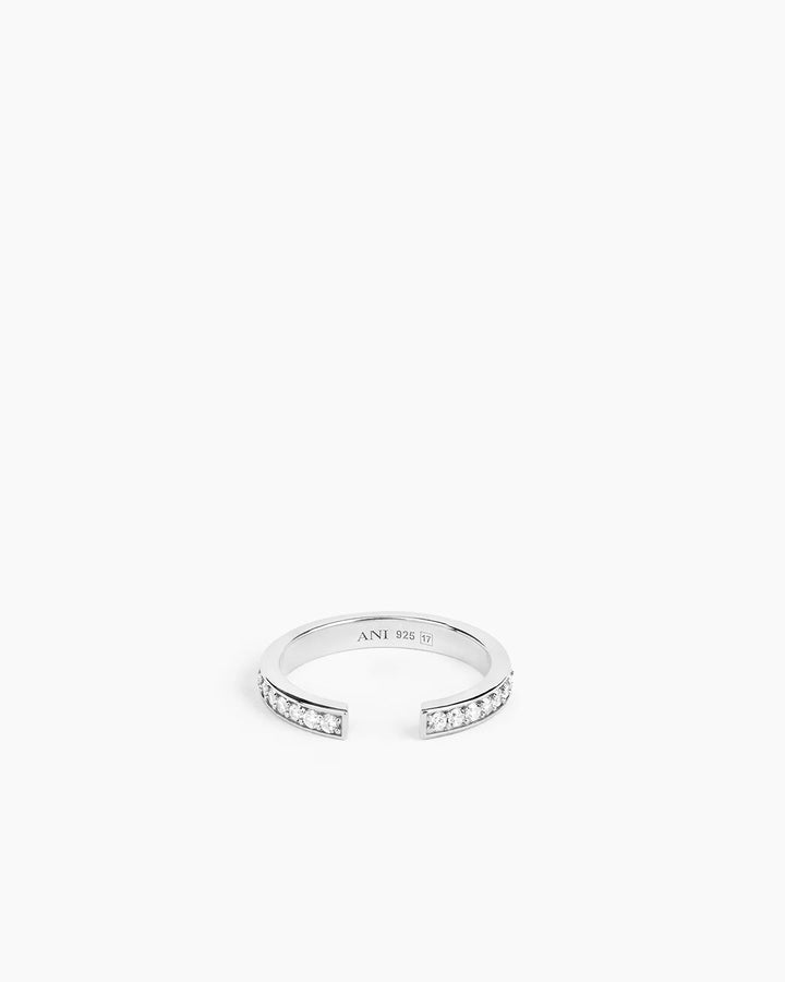 Aperto Pave Ring Silver | Accessories | Smuk