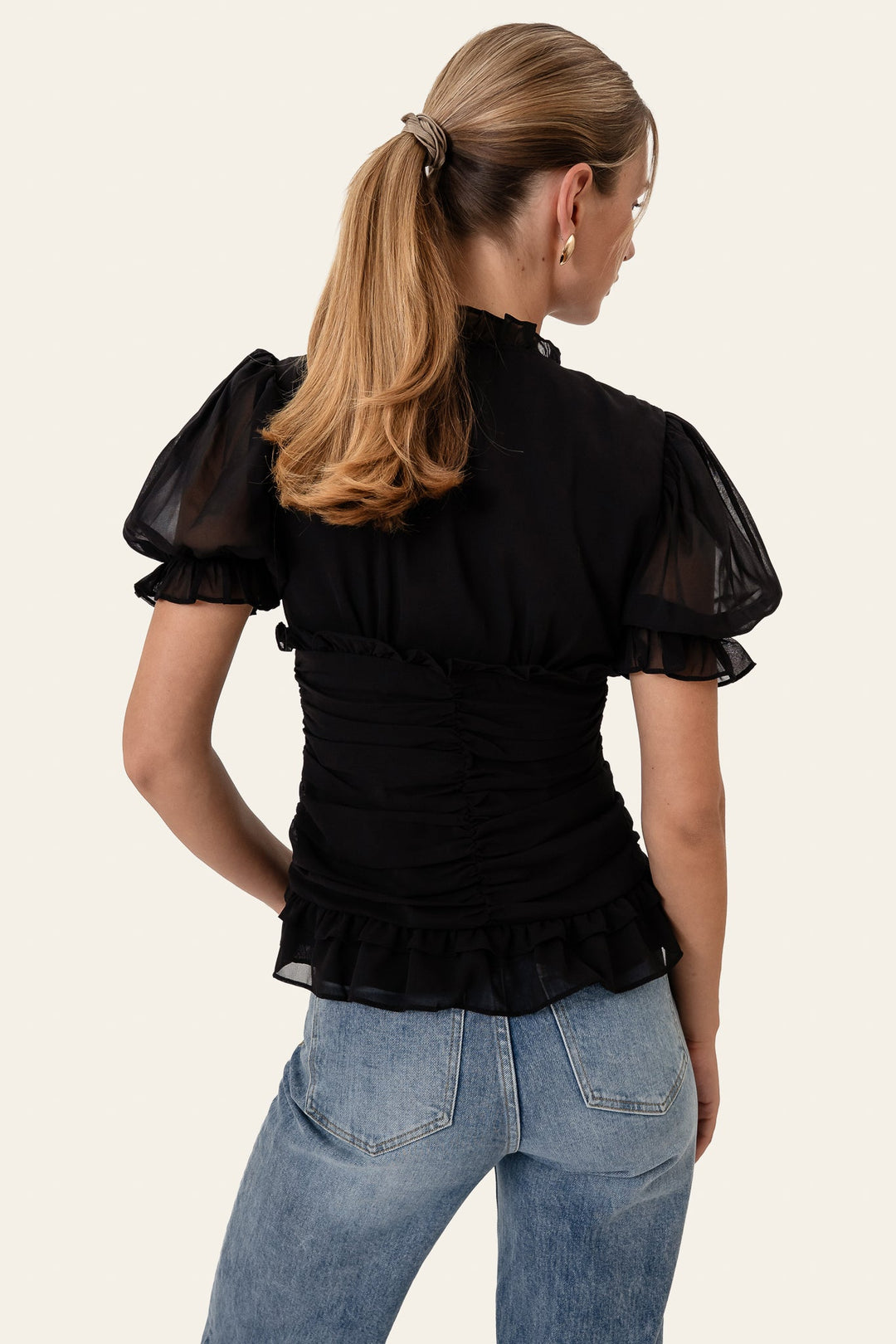 Ariel Blouse Black | Skjorter og bluser | Smuk