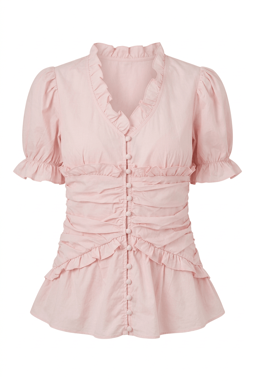 Ariel Blouse Light Pink | Skjorter og bluser | Smuk