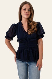 Ariel Blouse Navy