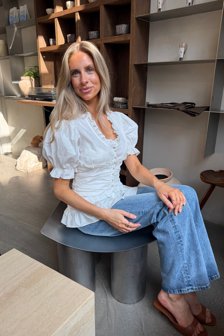 Ariel Blouse White | Skjorter og bluser | Smuk
