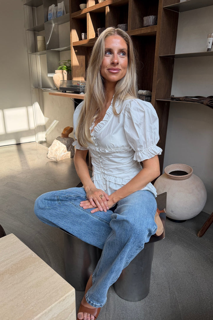 Ariel Blouse White | Skjorter og bluser | Smuk