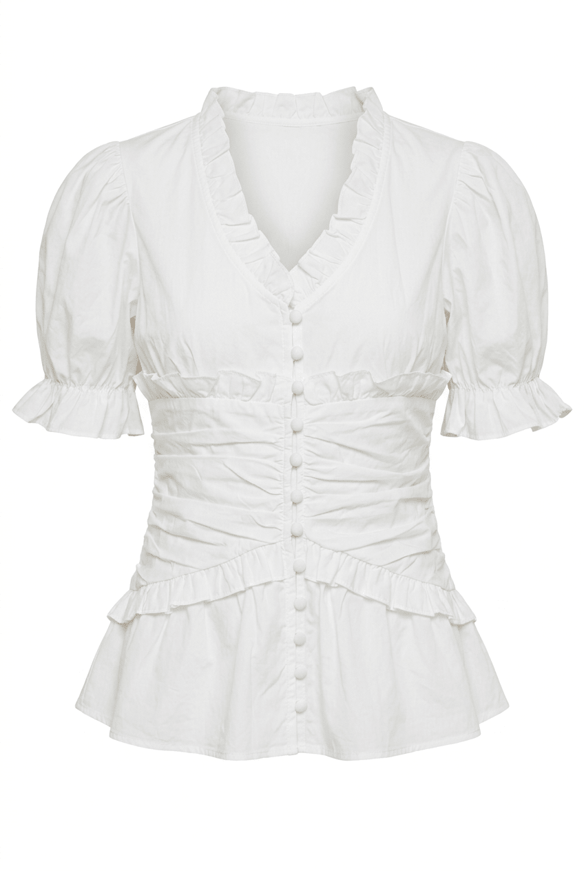 Ariel Blouse White | Skjorter og bluser | Smuk