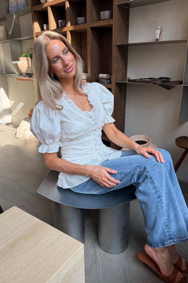 Ariel Blouse White | Skjorter og bluser | Smuk