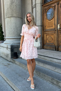 Ariel Dress Pink Flower Print