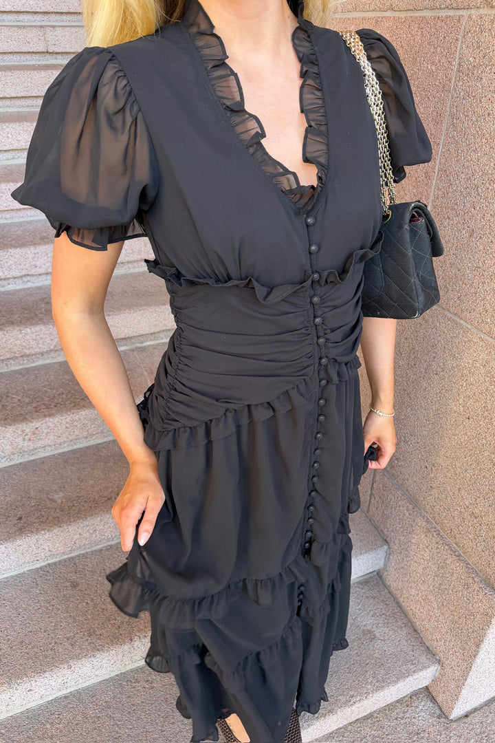 Ariel Long Dress Black | Kjoler | Smuk