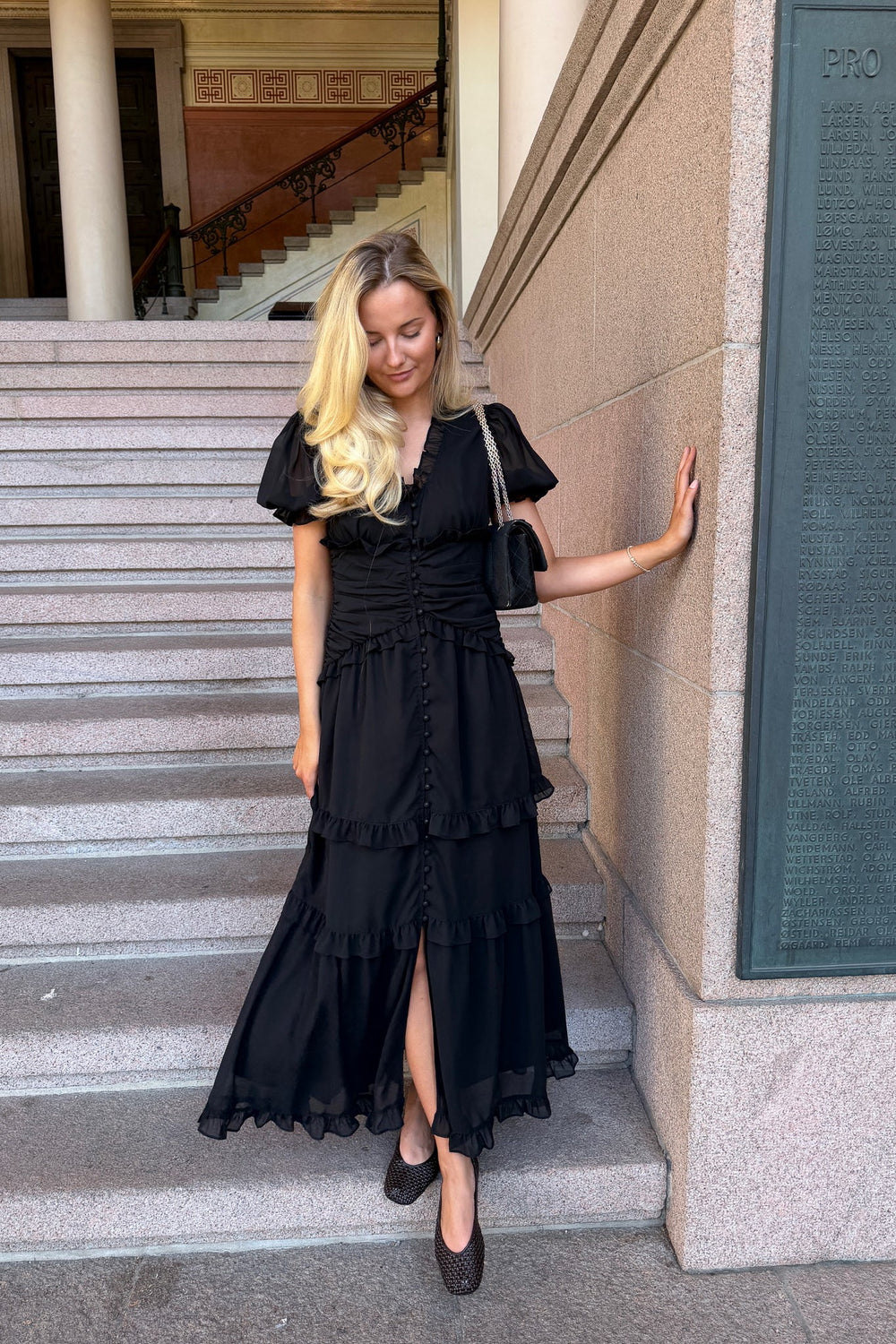 Ariel Long Dress Black | Kjoler | Smuk