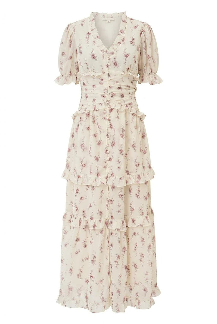 Ariel Long Dress Off White Vintage Rose | Kjoler | Smuk