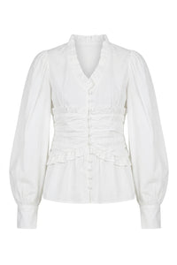 Ariel Ls Blouse White