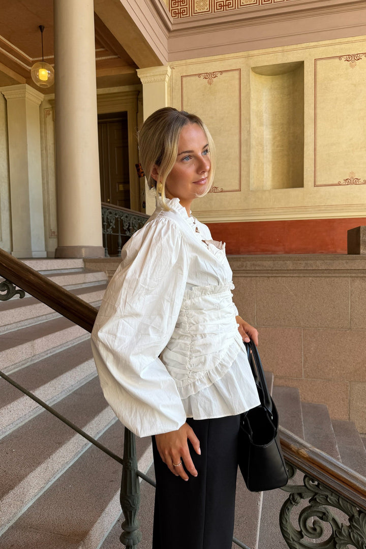 Ariel Ls Blouse White | Skjorter og bluser | Smuk