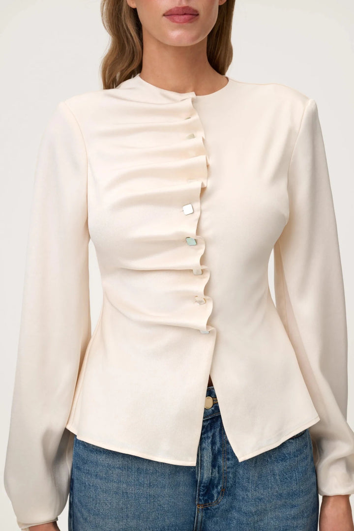 Arolla Blouse Butter Yellow | Skjorter og bluser | Smuk