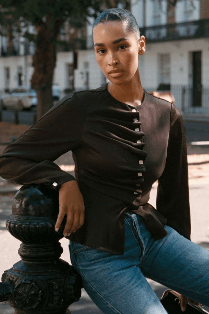 Arolla Blouse Espresso | Skjorter og bluser | Smuk