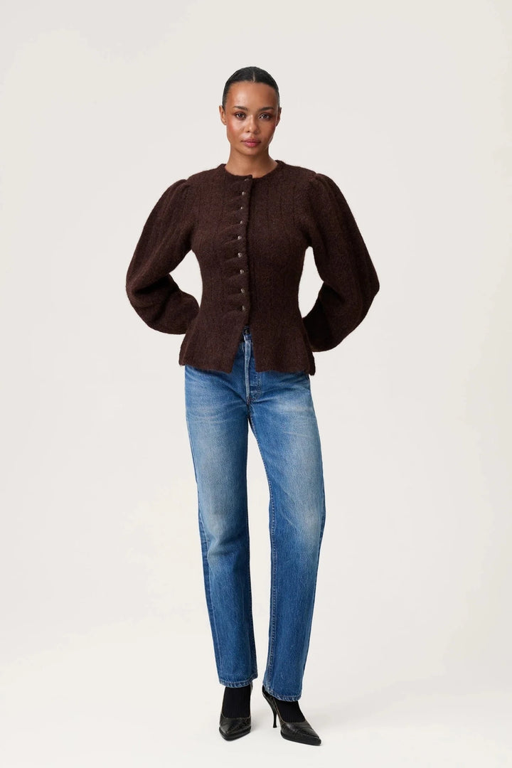 Arolla Cardigan Brown Melange | Genser | Smuk