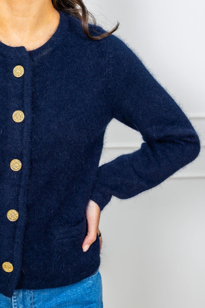 Ashley Cardigan Navy | Genser | Smuk