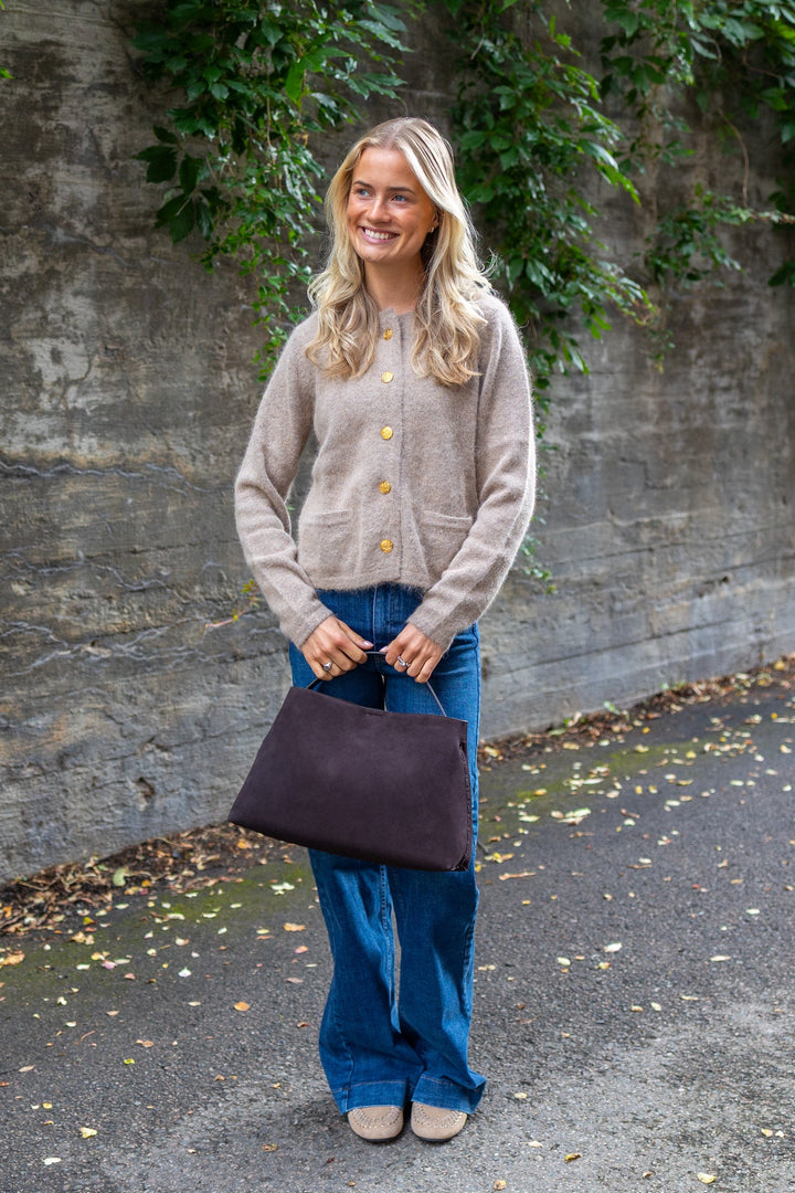 Ashley Cardigan Walnut | Genser | Smuk