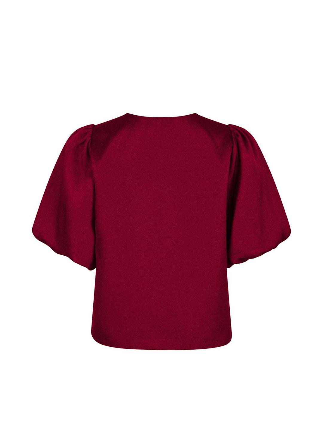 Aska Dull Satin Blouse Wine | Skjorter og bluser | Smuk - Dameklær på nett