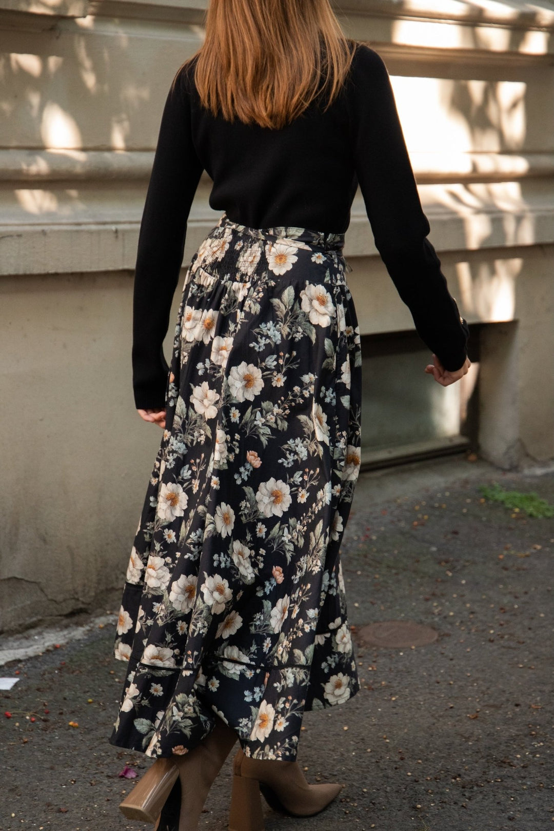 Astrid Skirt Antique Black Poplin | Skjørt | Smuk - Dameklær på nett