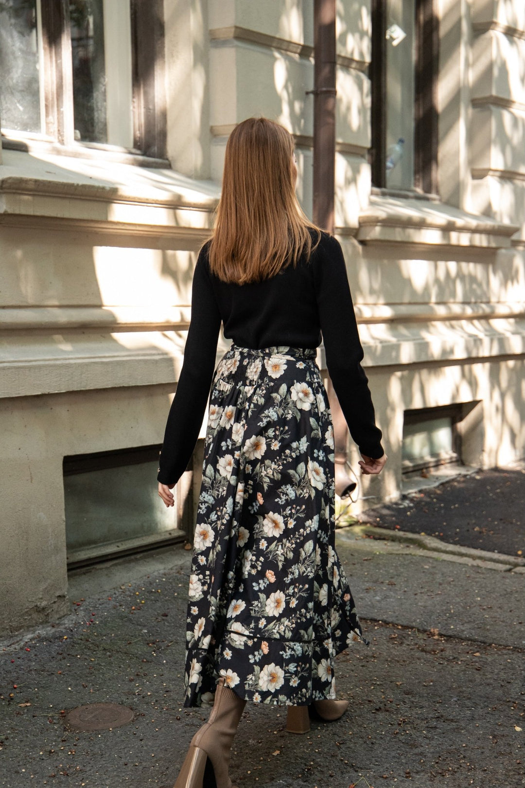 Astrid Skirt Antique Black Poplin | Skjørt | Smuk - Dameklær på nett