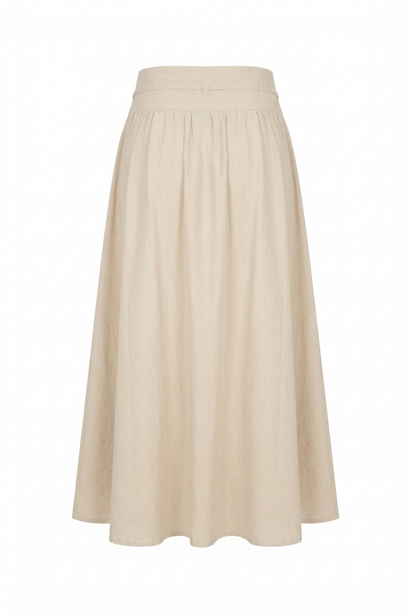 Astrid Skirt Golden Beige Poplin | Skjørt | Smuk