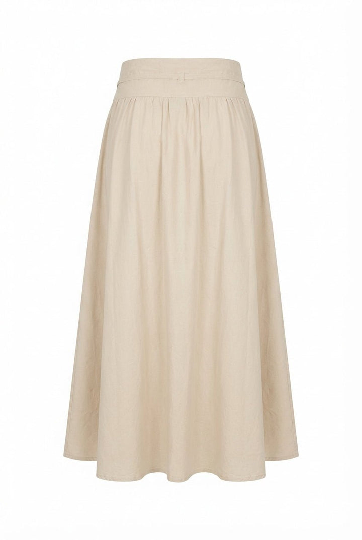 Astrid Skirt Golden Beige Poplin | Skjørt | Smuk
