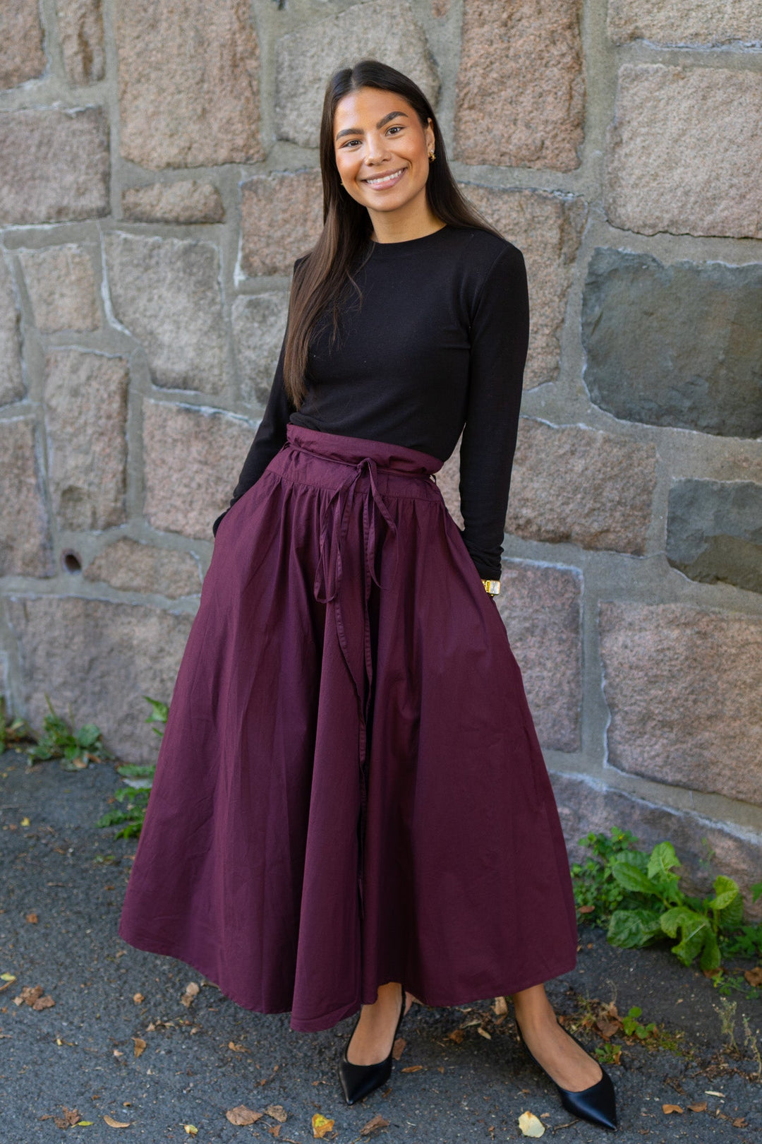 Astrid Skirt Rich Maroon | Skjørt | Smuk