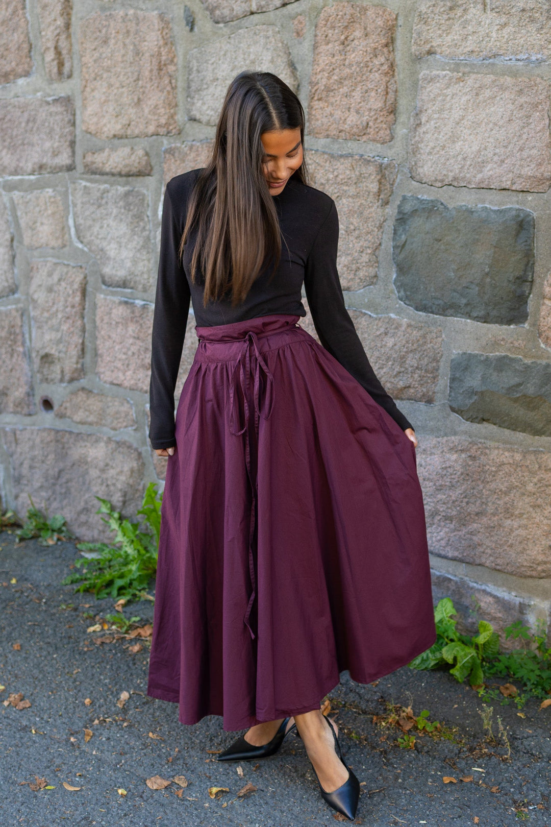 Astrid Skirt Rich Maroon | Skjørt | Smuk