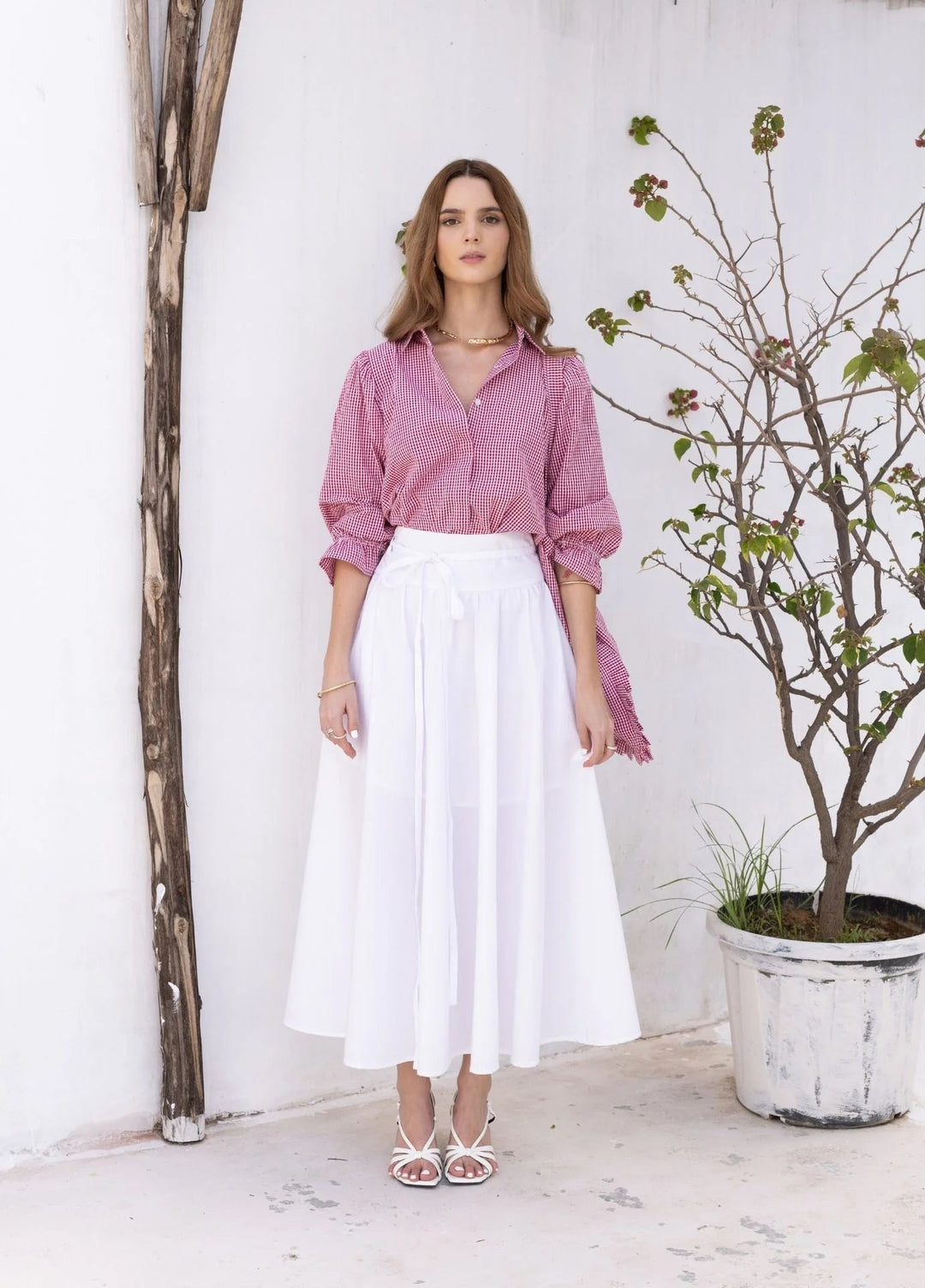 Astrid Skirt Sugar White Poplin | Skjørt | Smuk