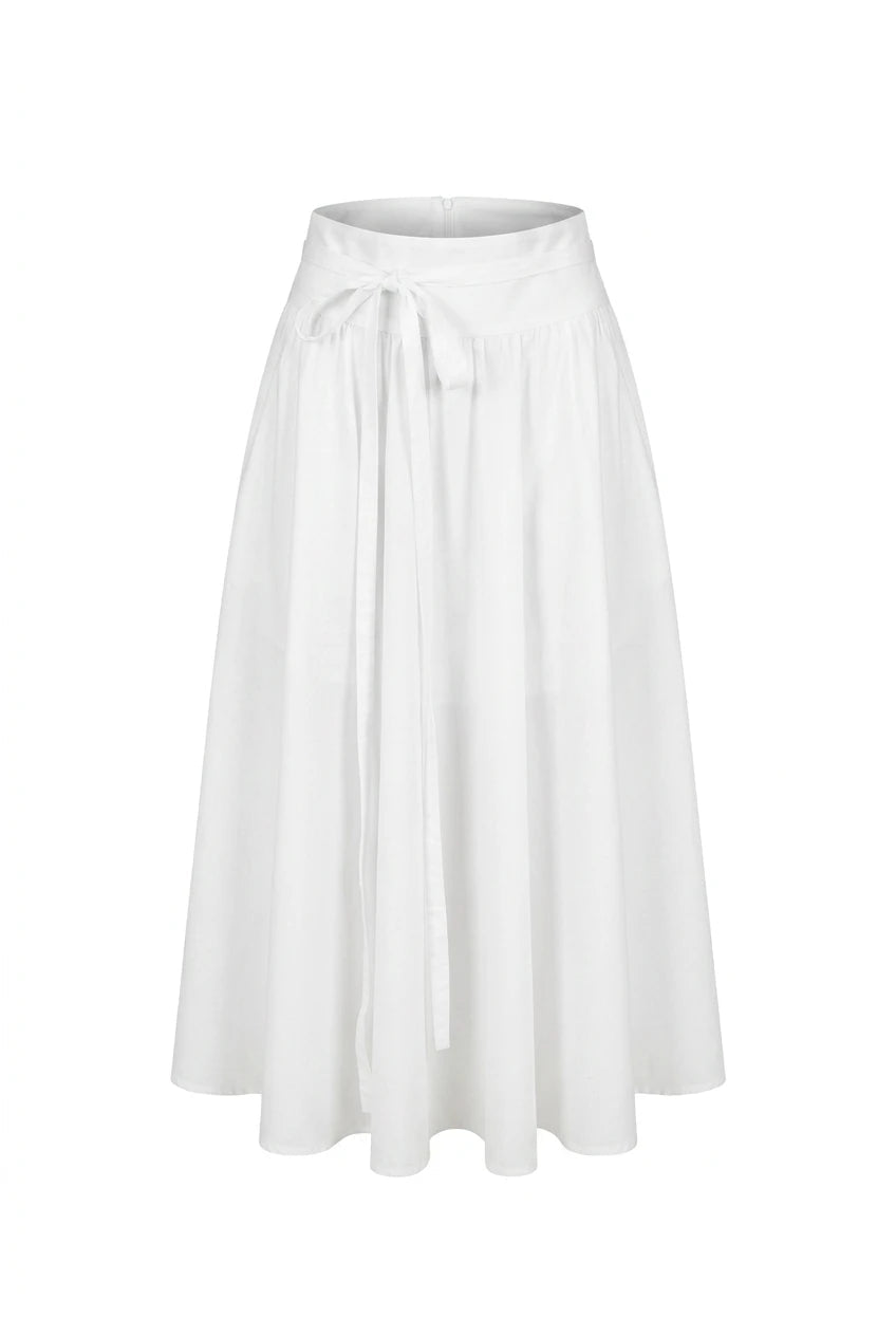 Astrid Skirt Sugar White Poplin | Skjørt | Smuk