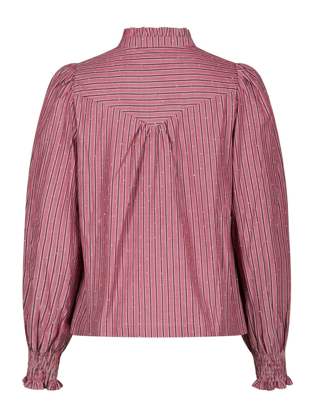 Astrida Soft Stripe Stone Blouse Dark Rose | Skjorter og bluser | Smuk