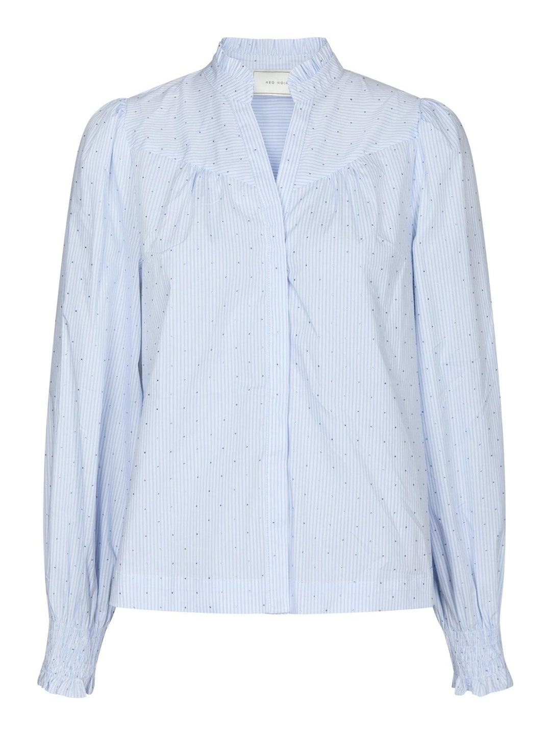 Astrida Stripe Stone Blouse Light Blue | Skjorter og bluser | Smuk
