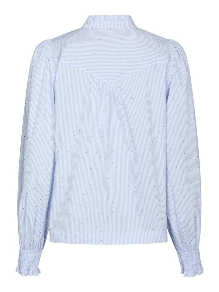 Astrida Stripe Stone Blouse Light Blue | Skjorter og bluser | Smuk