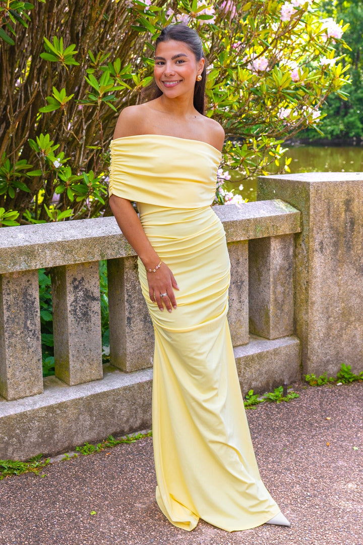 Athena Maxi Dress Yellow | Kjoler | Smuk
