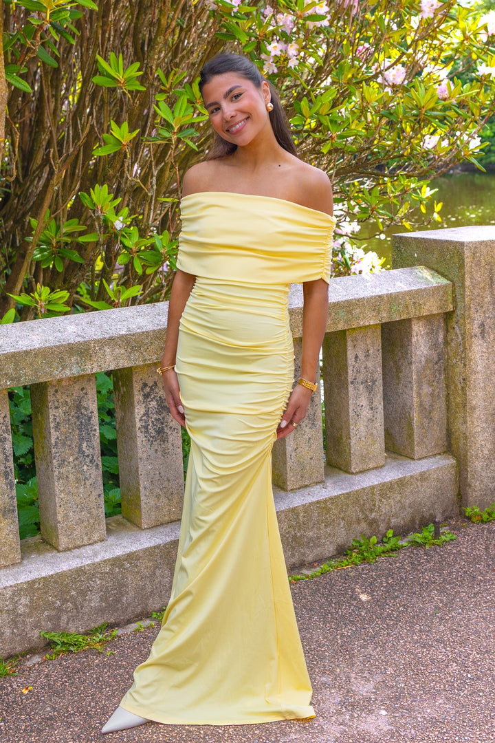 Athena Maxi Dress Yellow | Kjoler | Smuk