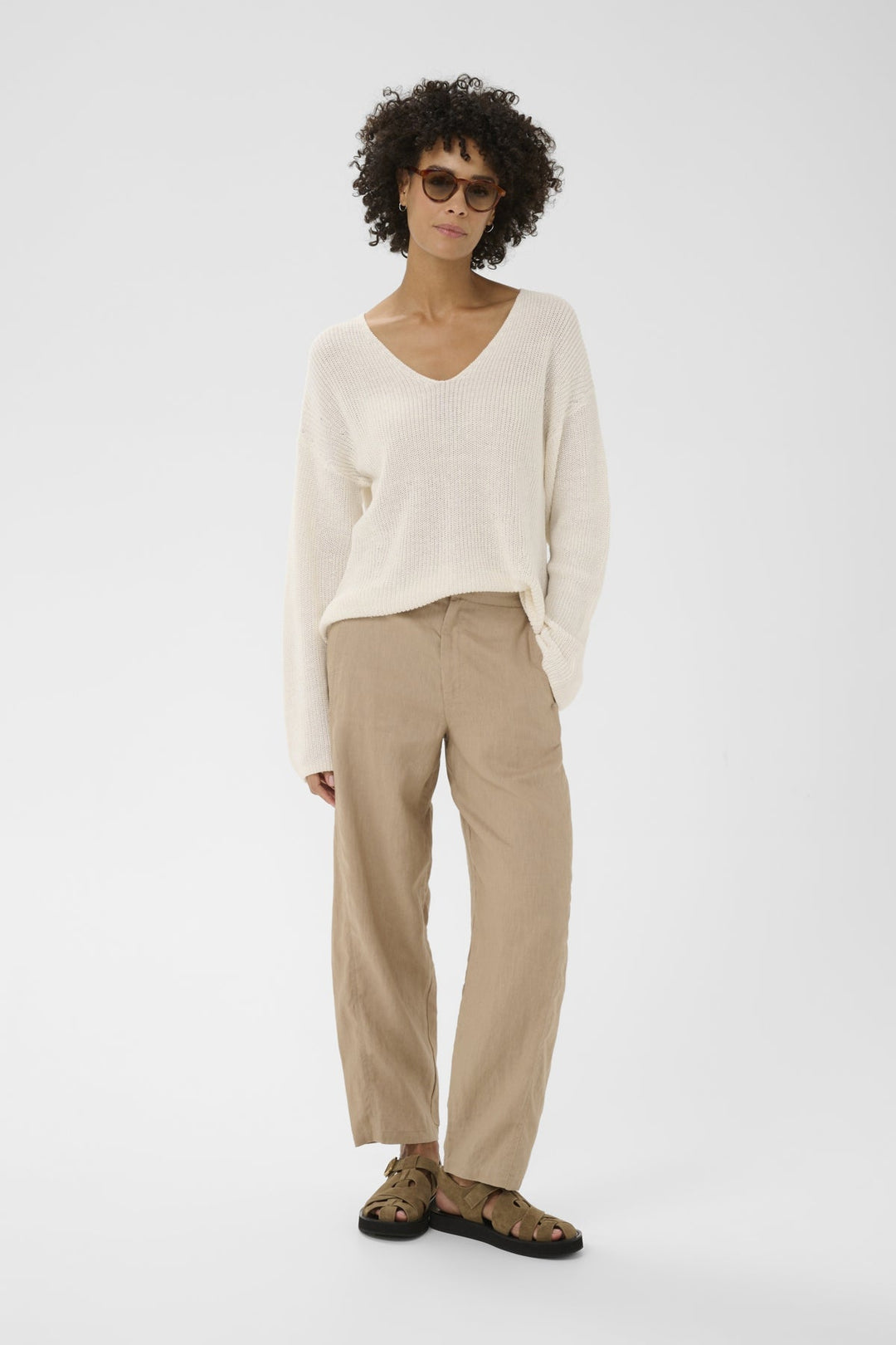 Atima Pants Silver Mink | Bukser | Smuk