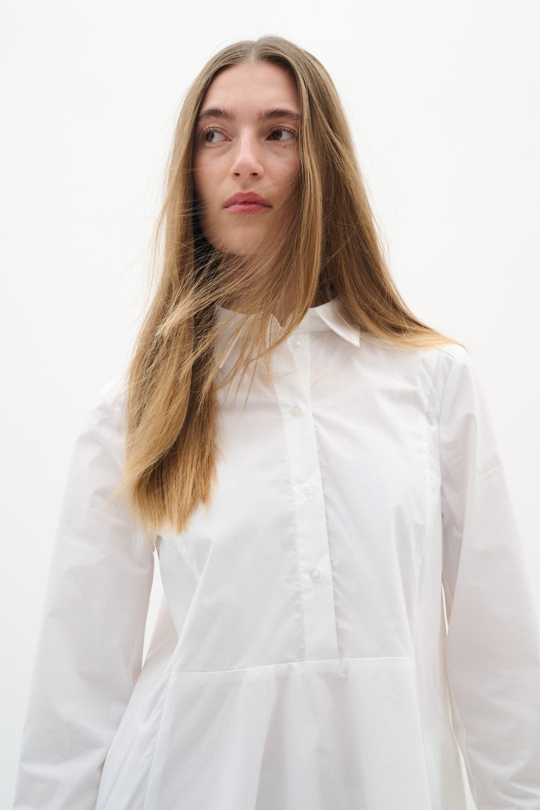 Atlasiw Fitted Shirt Pure White | Skjorter og bluser | Smuk - Dameklær på nett