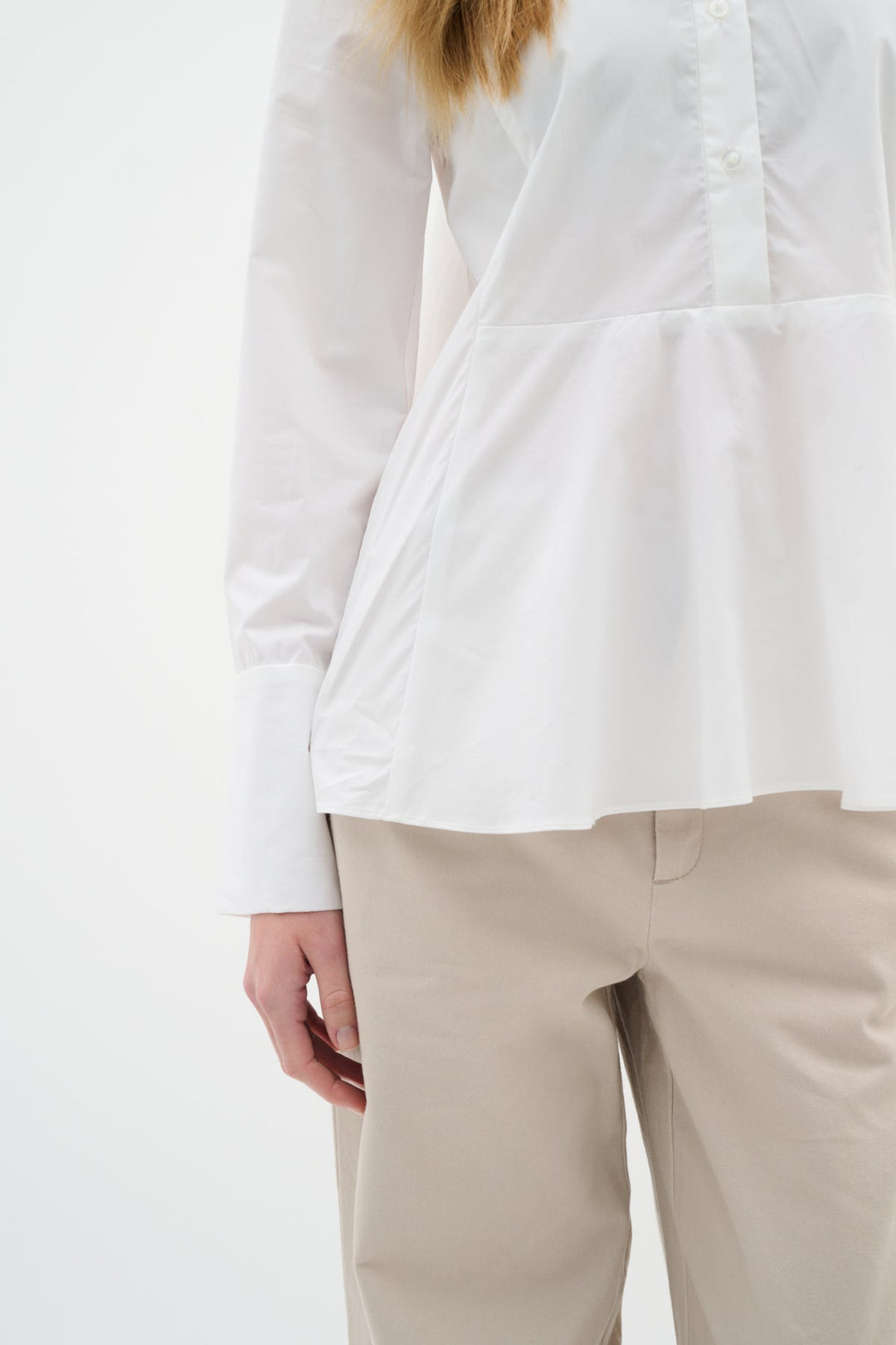 Atlasiw Fitted Shirt Pure White | Skjorter og bluser | Smuk - Dameklær på nett