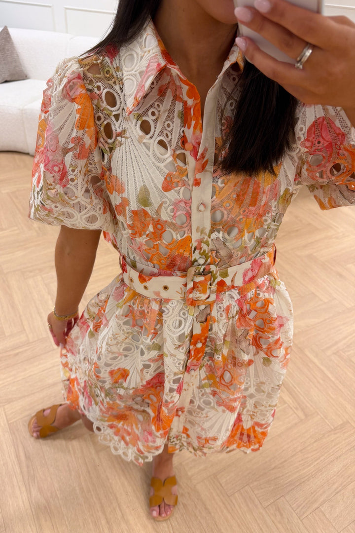 Aude Mini Dress Orange | Kjoler | Smuk
